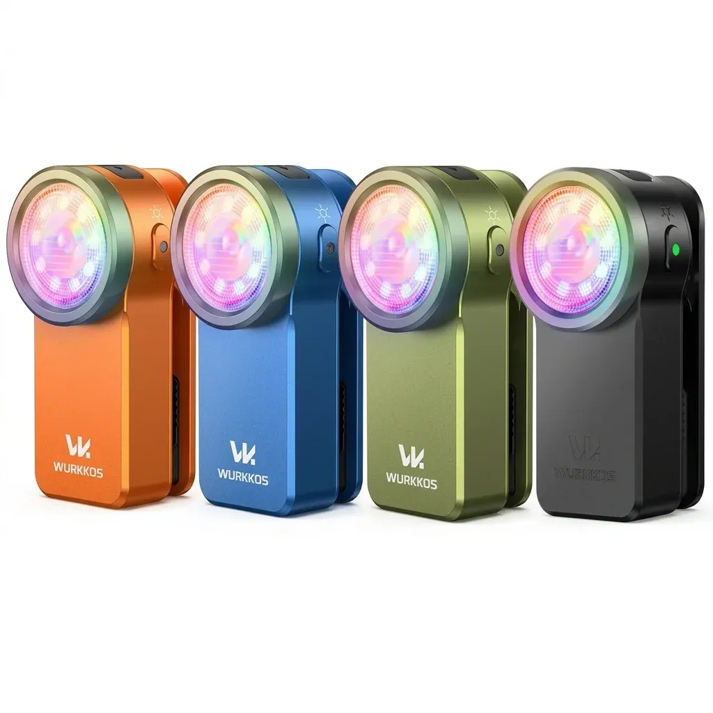 Wurkkos HD03 mini clip-zaklamp met RGB en magneet