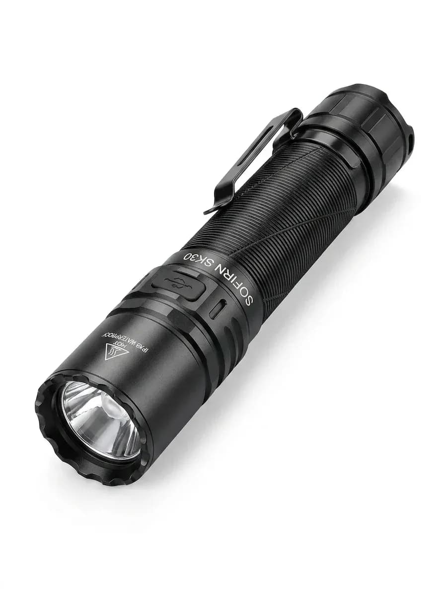 Sofirn SK30 tactische zaklamp met USB-C en dubbele schakelaar